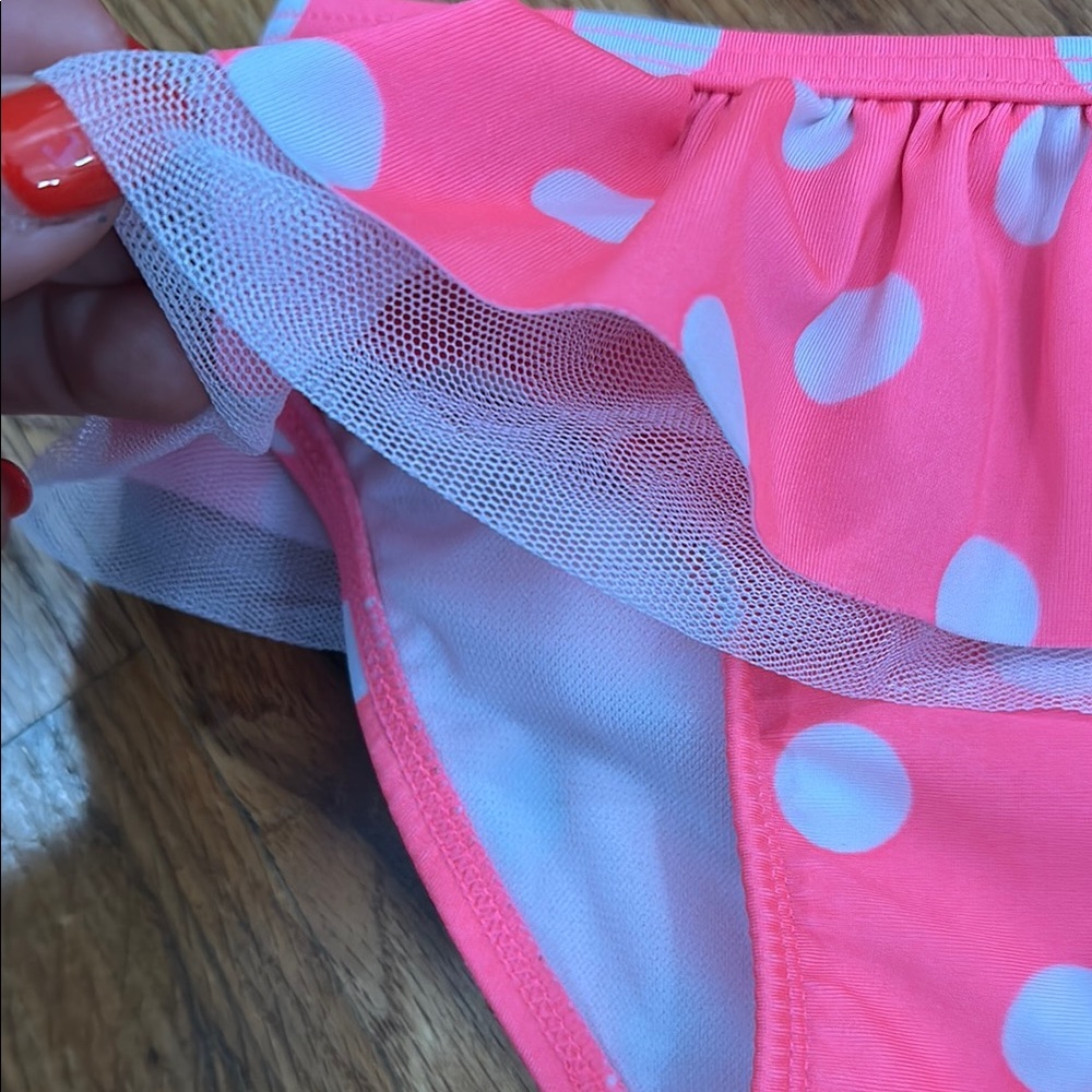 Playful Pink Polka Dot Bikini Bottom - Picture 3 of 6